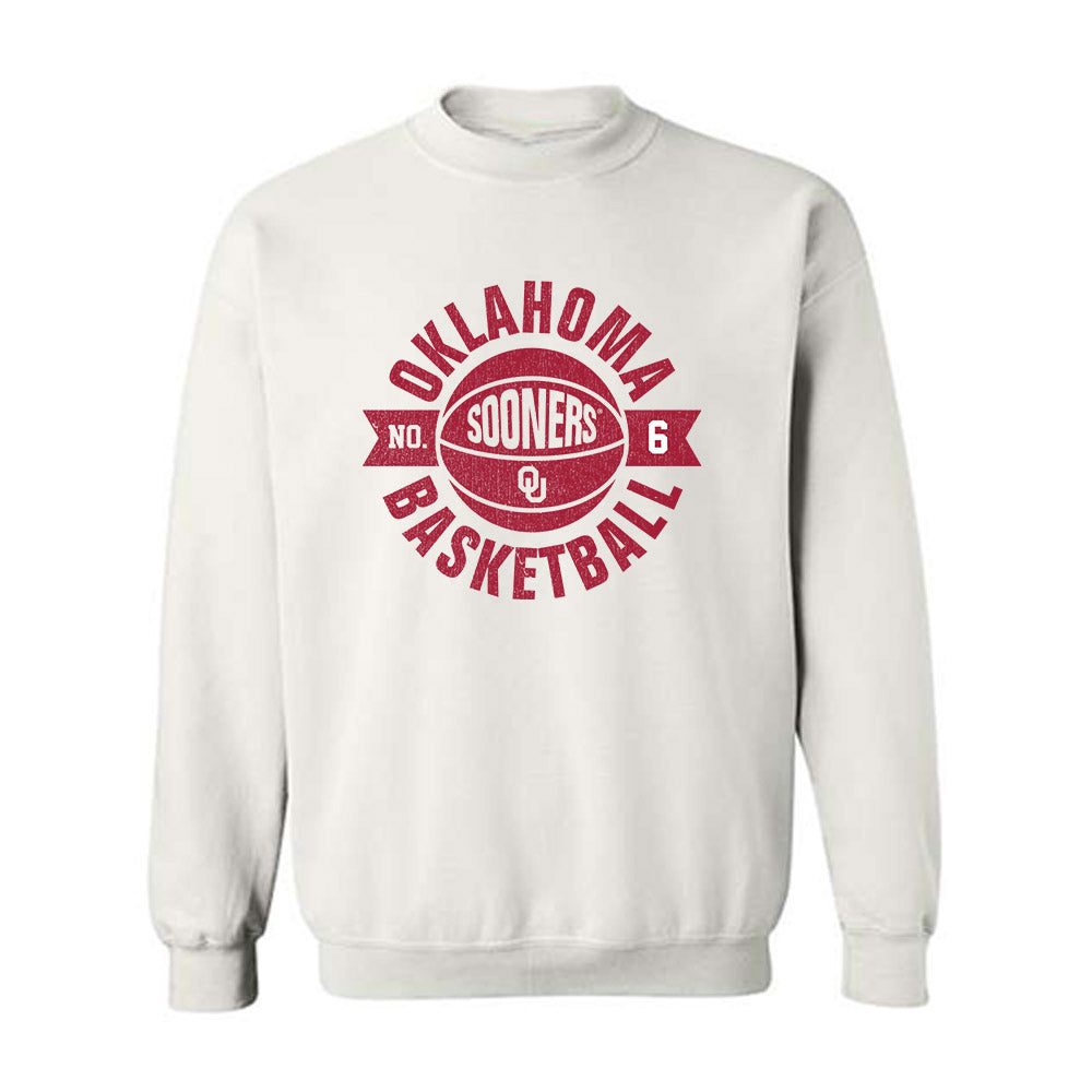 Oklahoma - NCAA Men's Basketball : Finley Keeffe - Sports Shersey Crewneck Sweatshirt-0