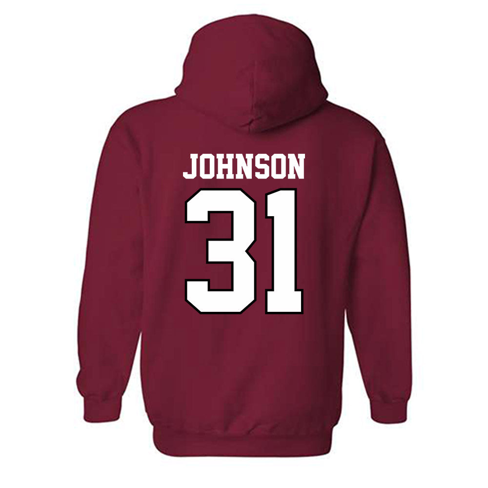 Oklahoma - NCAA Baseball : Cameron Johnson - Sports Shersey Hooded Sweatshirt-1