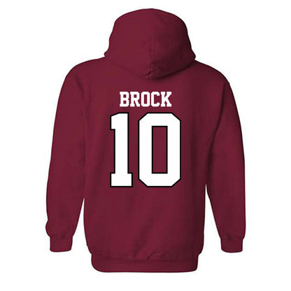 Oklahoma - NCAA Baseball : Brendan Brock - Sports Shersey Hooded Sweatshirt-1