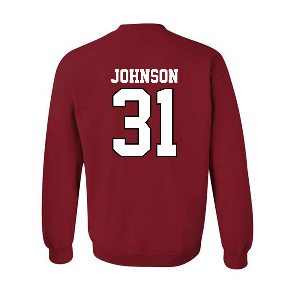 Oklahoma - NCAA Baseball : Cameron Johnson - Sports Shersey Crewneck Sweatshirt-1