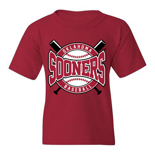 Oklahoma - NCAA Baseball : Myles Davis - Sports Shersey Youth T-Shirt-0