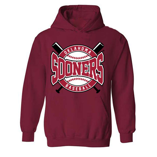 Oklahoma - NCAA Baseball : Connor Larkin - Sports Shersey Hooded Sweatshirt-0