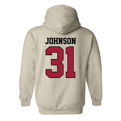 Oklahoma - NCAA Baseball : Cameron Johnson - Sports Shersey Hooded Sweatshirt-1