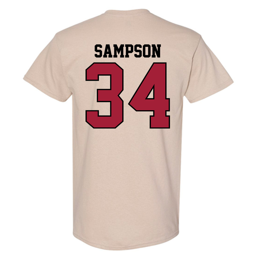 Oklahoma - NCAA Baseball : Beau Sampson - Sports Shersey T-Shirt-1