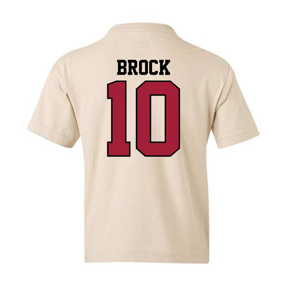 Oklahoma - NCAA Baseball : Brendan Brock - Sports Shersey Youth T-Shirt-1