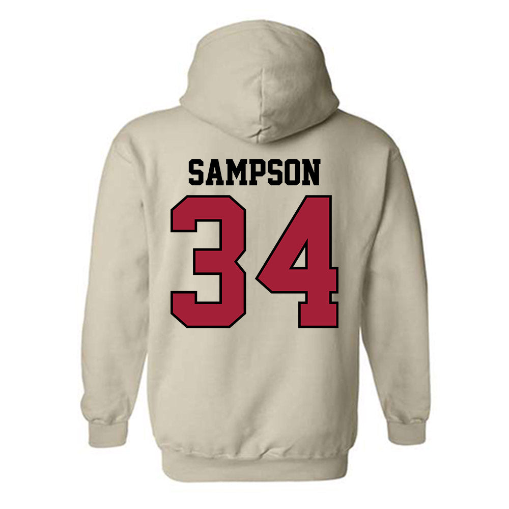 Oklahoma - NCAA Baseball : Beau Sampson - Sports Shersey Hooded Sweatshirt-1