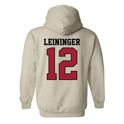 Oklahoma - NCAA Baseball : Ryley Leininger - Sports Shersey Hooded Sweatshirt-1