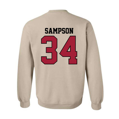 Oklahoma - NCAA Baseball : Beau Sampson - Sports Shersey Crewneck Sweatshirt-1