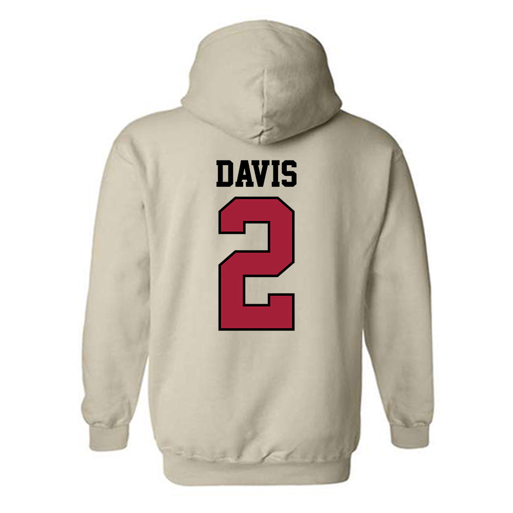 Oklahoma - NCAA Baseball : Myles Davis - Sports Shersey Hooded Sweatshirt-1