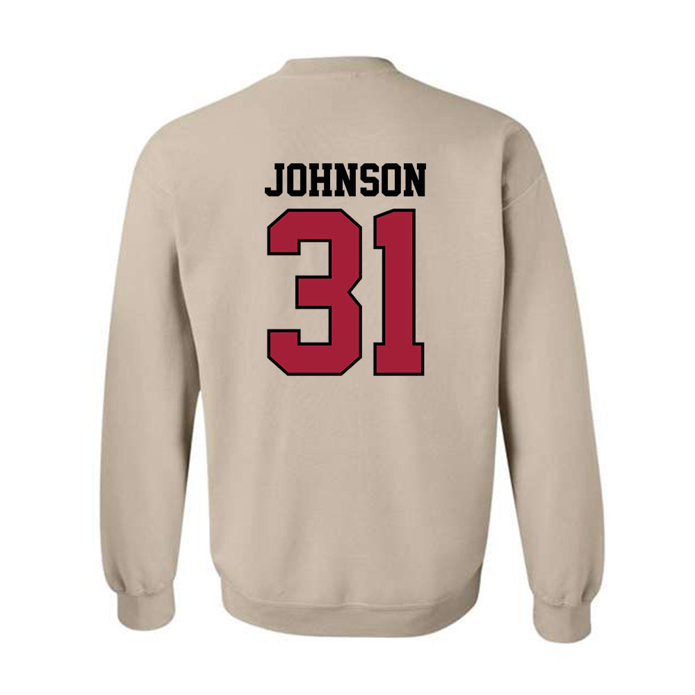 Oklahoma - NCAA Baseball : Cameron Johnson - Sports Shersey Crewneck Sweatshirt-1