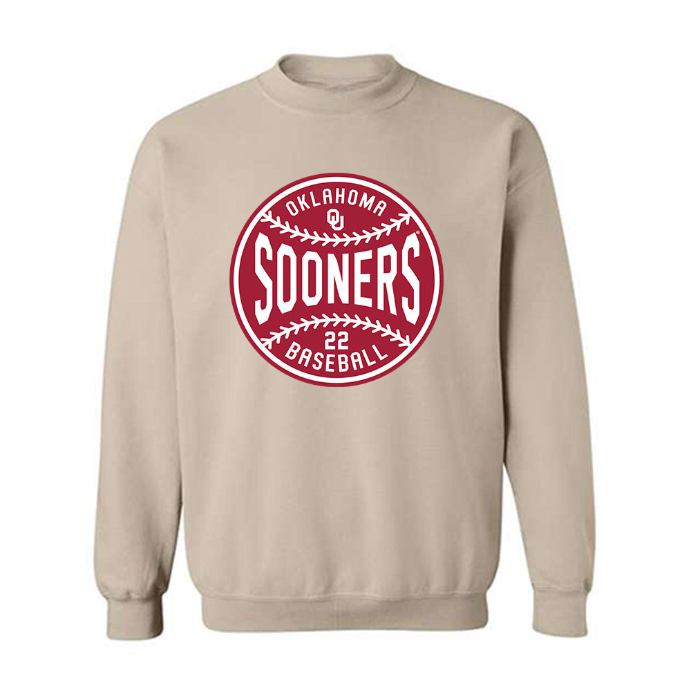 Oklahoma - NCAA Baseball : LJ Mercurius - Sports Shersey Crewneck Sweatshirt-0
