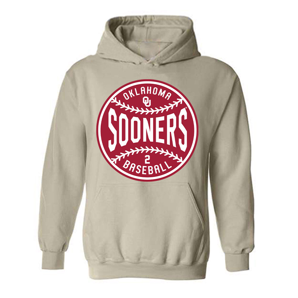 Oklahoma - NCAA Baseball : Myles Davis - Sports Shersey Hooded Sweatshirt-0
