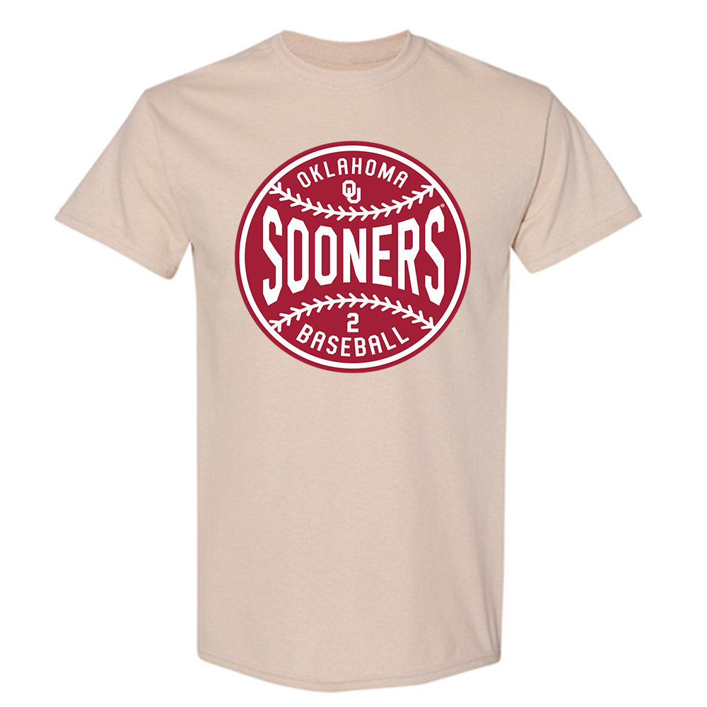 Oklahoma - NCAA Baseball : Myles Davis - Sports Shersey T-Shirt-0