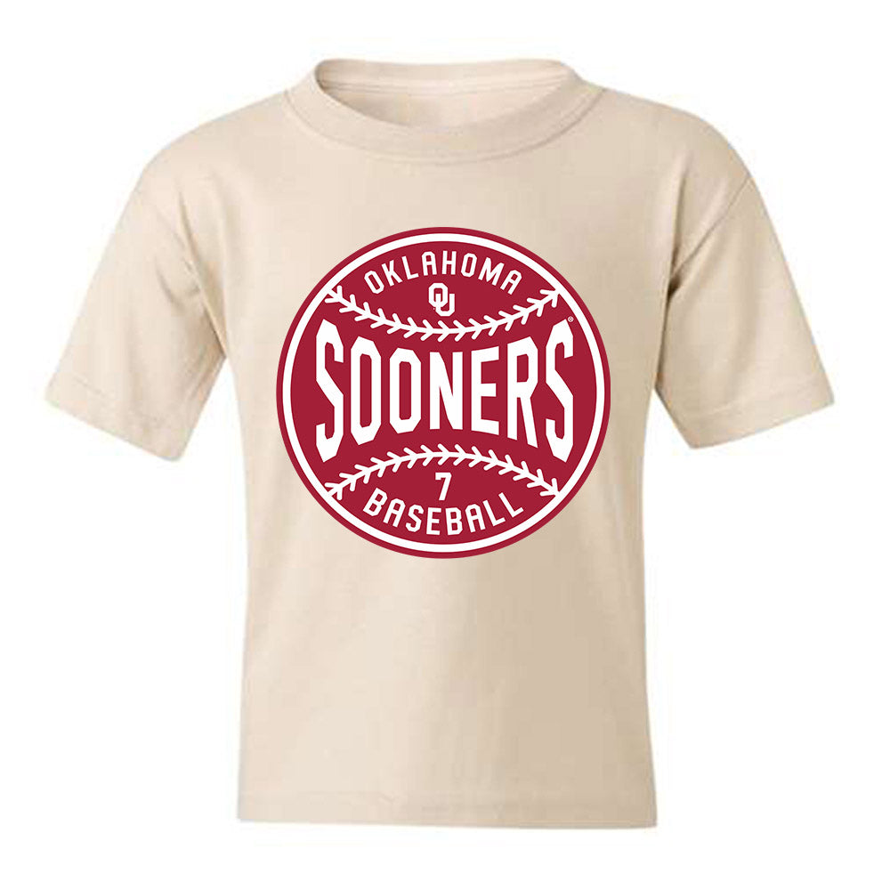 Oklahoma - NCAA Baseball : Jaxon Willits - Sports Shersey Youth T-Shirt-0