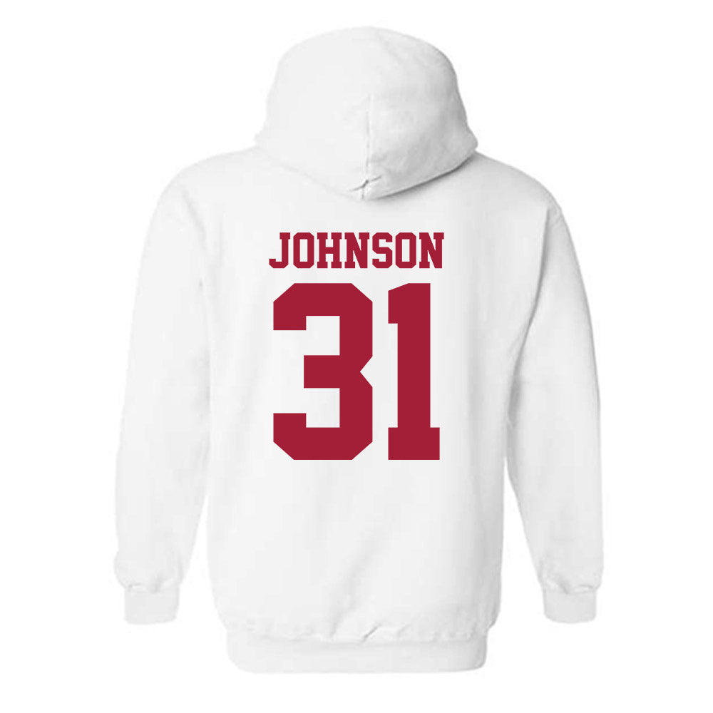 Oklahoma - NCAA Baseball : Cameron Johnson - Sports Shersey Hooded Sweatshirt-1