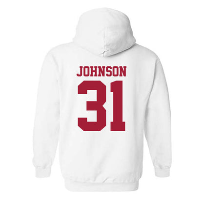 Oklahoma - NCAA Baseball : Cameron Johnson - Sports Shersey Hooded Sweatshirt-1