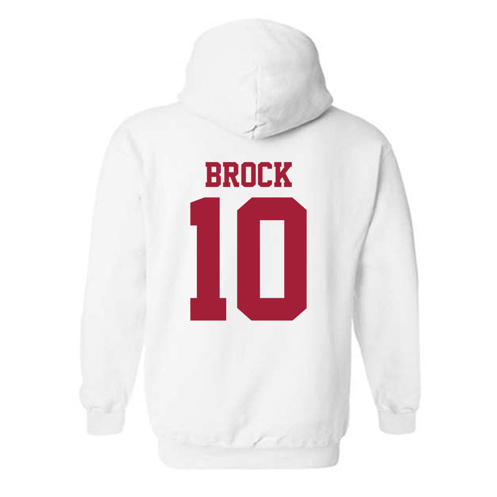 Oklahoma - NCAA Baseball : Brendan Brock - Sports Shersey Hooded Sweatshirt-1