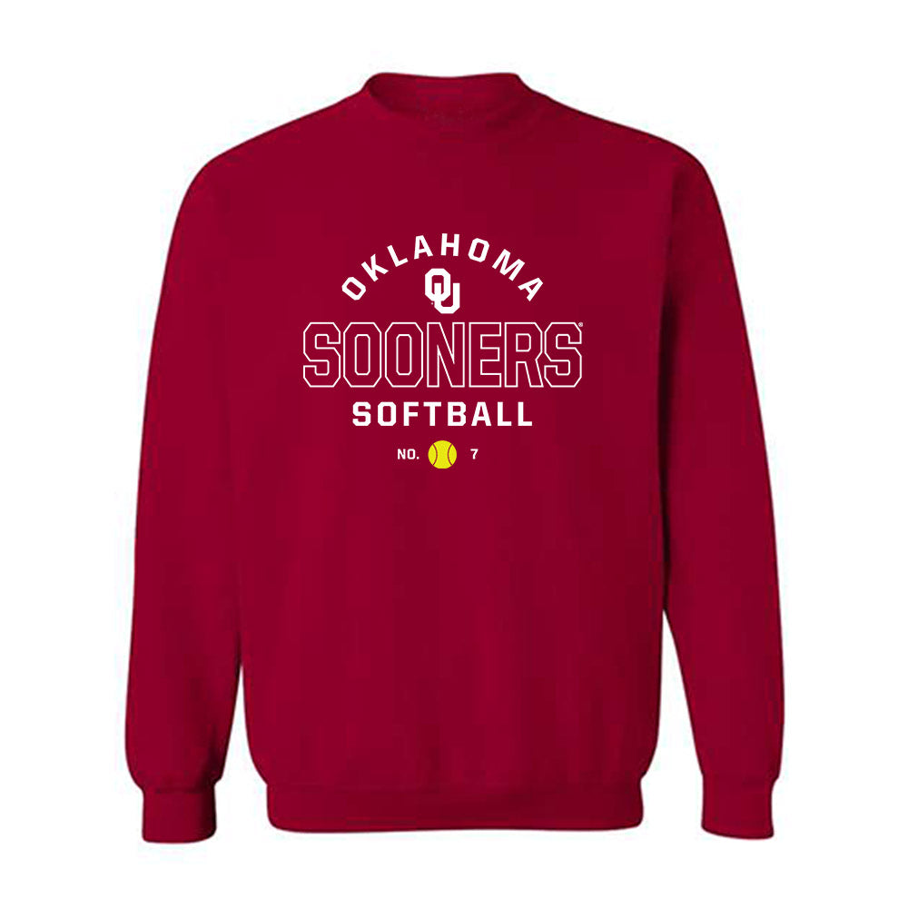Oklahoma - NCAA Softball : Kasidi Pickering - Sports Shersey Crewneck Sweatshirt-0