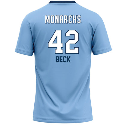 Old Dominion - NCAA Women's Lacrosse : Audrey Beck - Blue Lacrosse Jersey -1