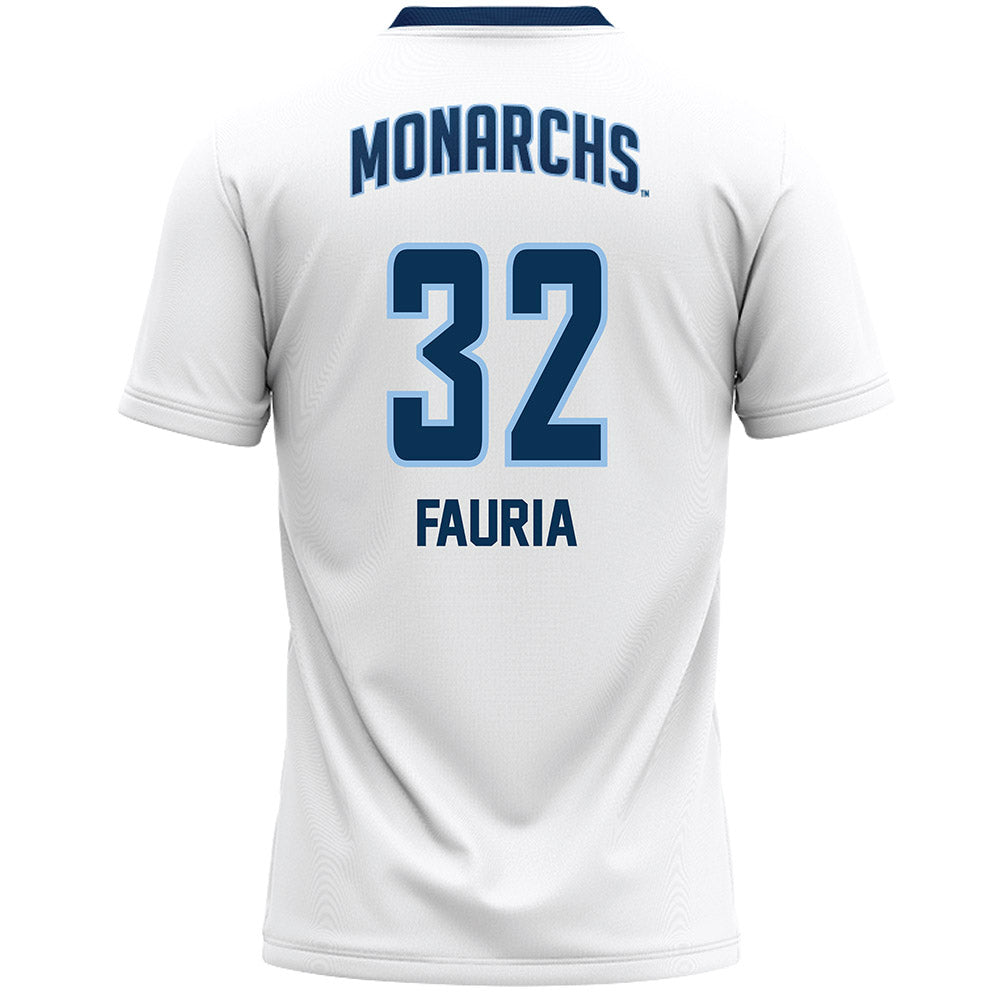 Old Dominion - NCAA Women's Lacrosse : Kiki Fauria - White Lacrosse Jersey -1