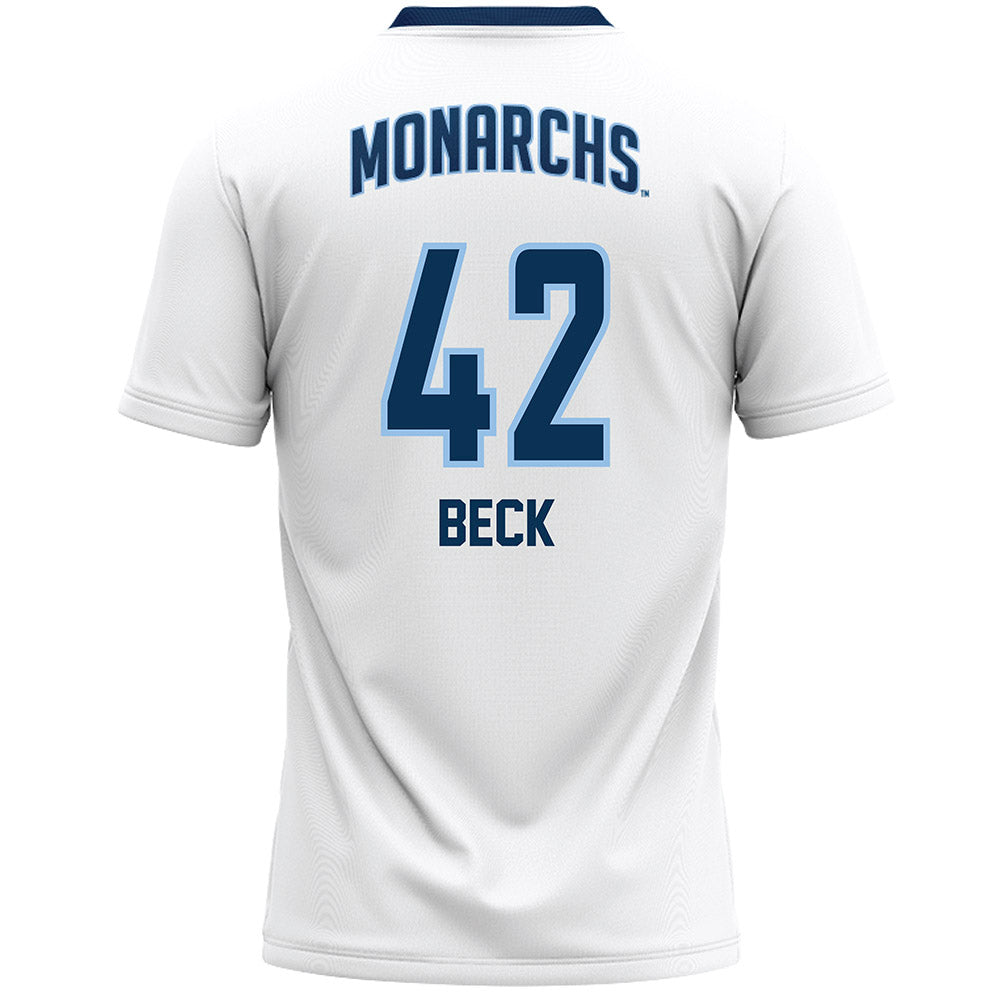Old Dominion - NCAA Women's Lacrosse : Audrey Beck - White Lacrosse Jersey -1