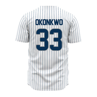 Old Dominion - NCAA Baseball : Jackson Okonkwo - Pinstripe Jersey-1