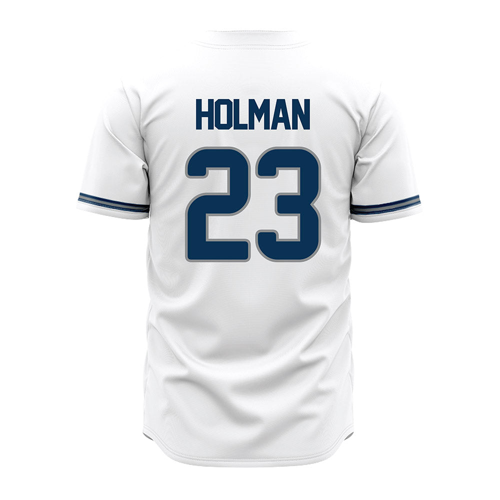 Old Dominion - NCAA Baseball : Evan Holman - White Jersey-1