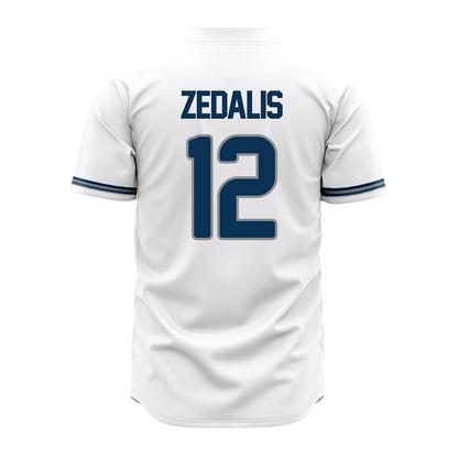 Old Dominion - NCAA Baseball : Tyler Zedalis - White Jersey