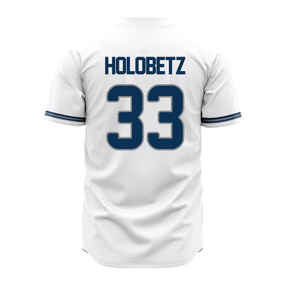 Old Dominion - NCAA Baseball : John Holobetz - White Jersey