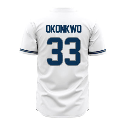Old Dominion - NCAA Baseball : Jackson Okonkwo - White Jersey-1