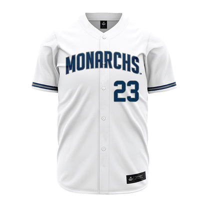 Old Dominion - NCAA Baseball : Evan Holman - White Jersey-0