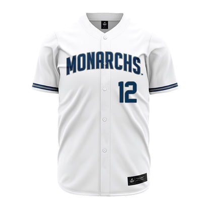 Old Dominion - NCAA Baseball : Tyler Zedalis - White Jersey