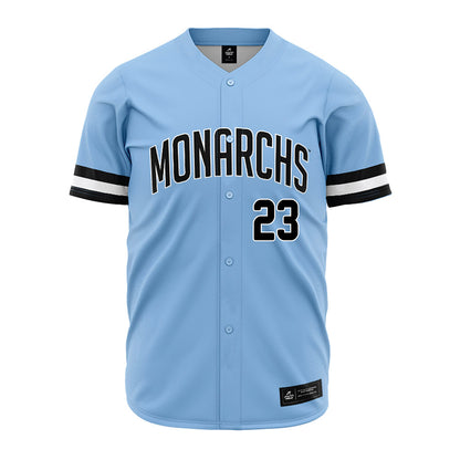 Old Dominion - NCAA Baseball : Evan Holman - Blue Jersey-0