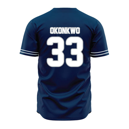 Old Dominion - NCAA Baseball : Jackson Okonkwo - Navy Jersey-1