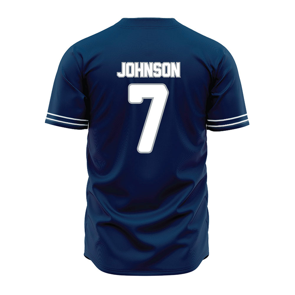Old Dominion - NCAA Baseball : Will Johnson - Navy Jersey-1