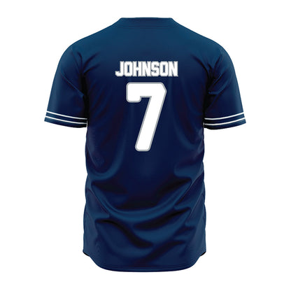 Old Dominion - NCAA Baseball : Will Johnson - Navy Jersey-1