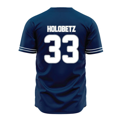 Old Dominion - NCAA Baseball : John Holobetz - Navy Jersey