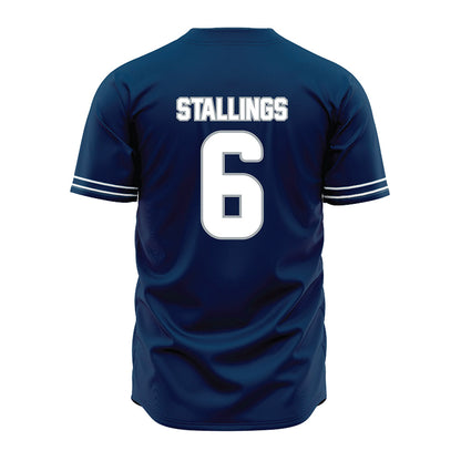 Old Dominion - NCAA Baseball : Maverick Stallings - Navy Jersey-1