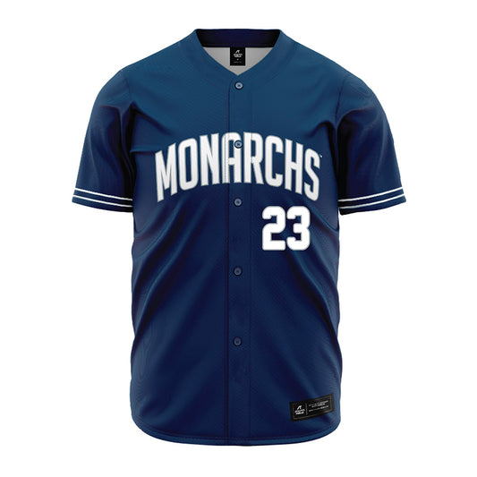 Old Dominion - NCAA Baseball : Evan Holman - Navy Jersey-0