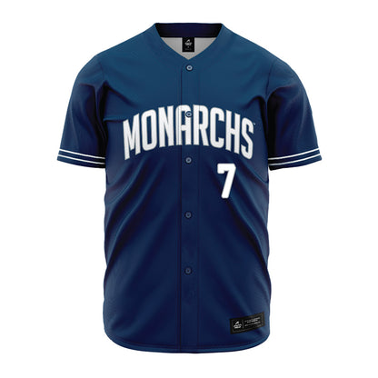 Old Dominion - NCAA Baseball : Will Johnson - Navy Jersey-0