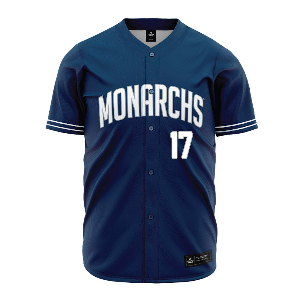 Old Dominion - NCAA Baseball : Hunter Baynes - Navy Jersey-0