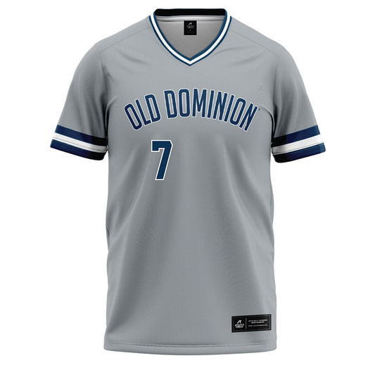 Old Dominion - NCAA Baseball : Kenny Levari - Softball Jersey Grey