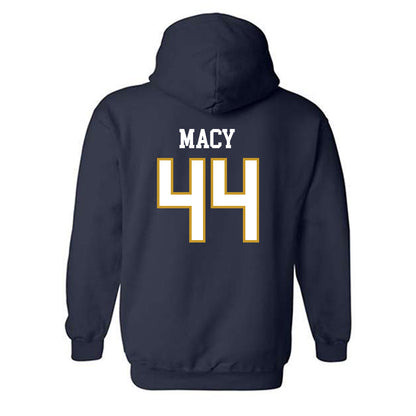 Notre Dame - NCAA Women's Basketball : Leah Macy - Sports Shersey Hooded Sweatshirt-1