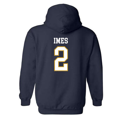 Notre Dame - NCAA Men's Basketball : Logan Imes - Sports Shersey Hooded Sweatshirt-1