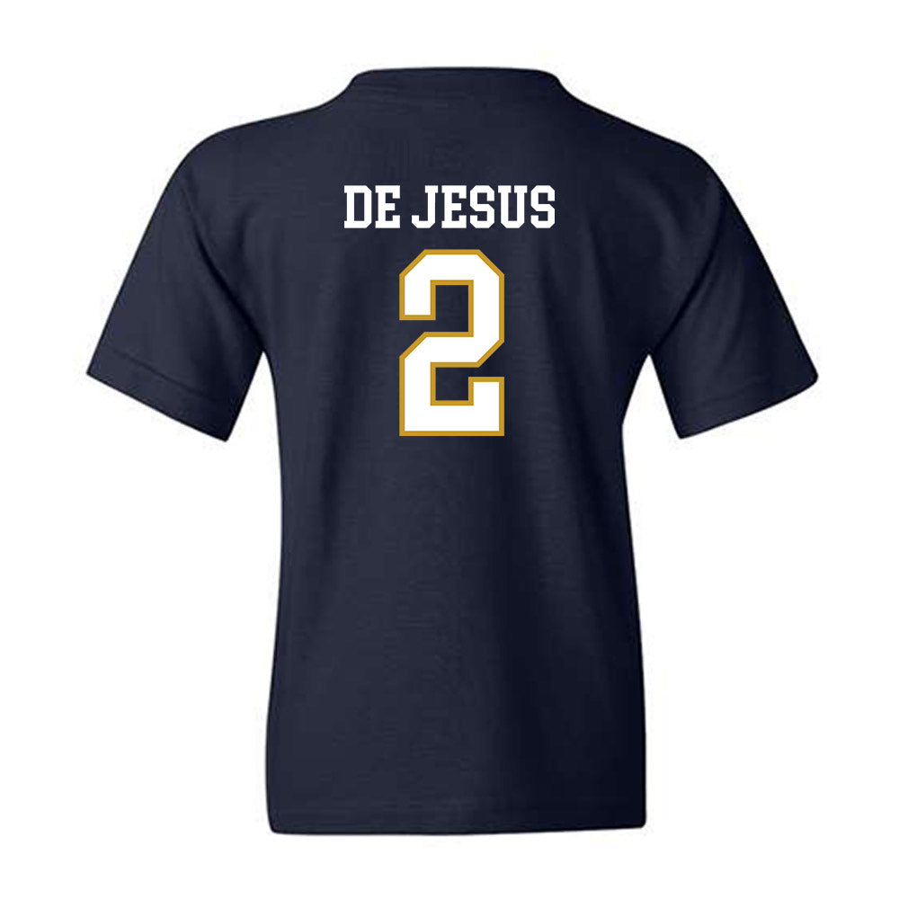 Notre Dame - NCAA Women's Basketball : Vanessa de Jesus - Sports Shersey Youth T-Shirt-1