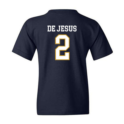 Notre Dame - NCAA Women's Basketball : Vanessa de Jesus - Sports Shersey Youth T-Shirt-1