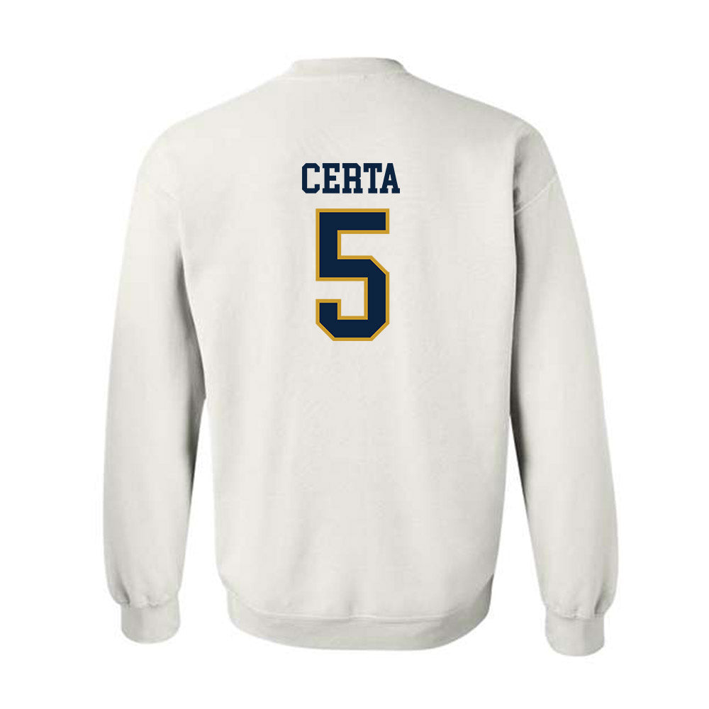 Notre Dame - NCAA Men's Basketball : Cole Certa - Sports Shersey Crewneck Sweatshirt-1