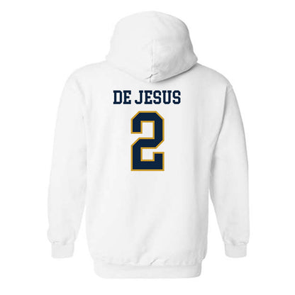 Notre Dame - NCAA Women's Basketball : Vanessa de Jesus - Sports Shersey Hooded Sweatshirt-1