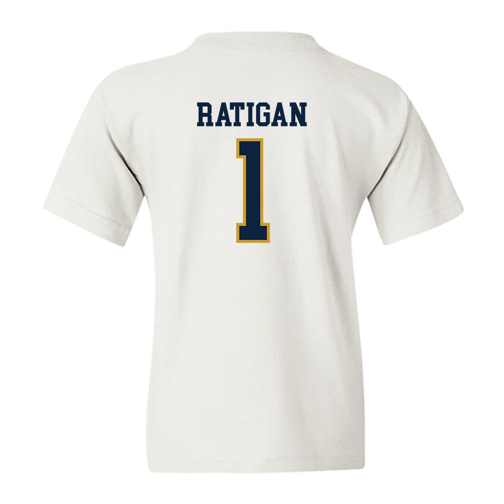 Notre Dame - NCAA Women's Basketball : Kelly Ratigan - Sports Shersey Youth T-Shirt-1