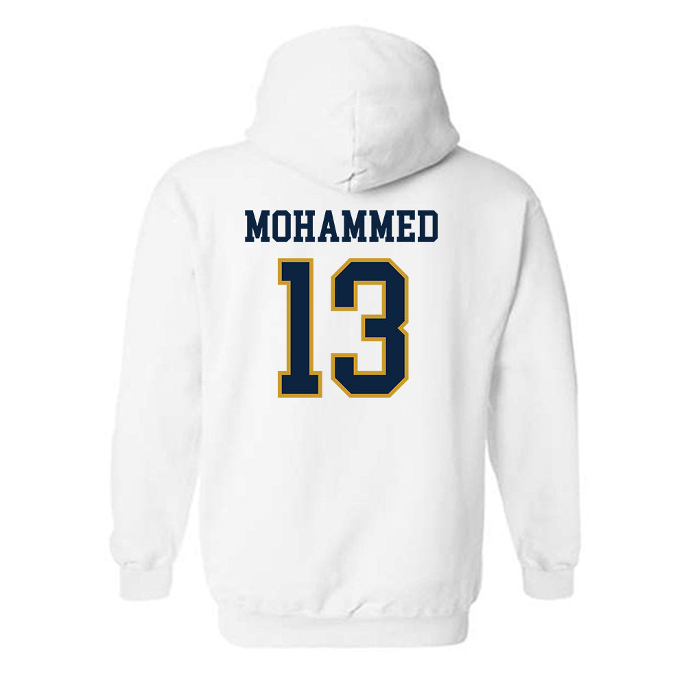 Notre Dame - NCAA Men's Basketball : Sir Mohammed - Sports Shersey Hooded Sweatshirt-1